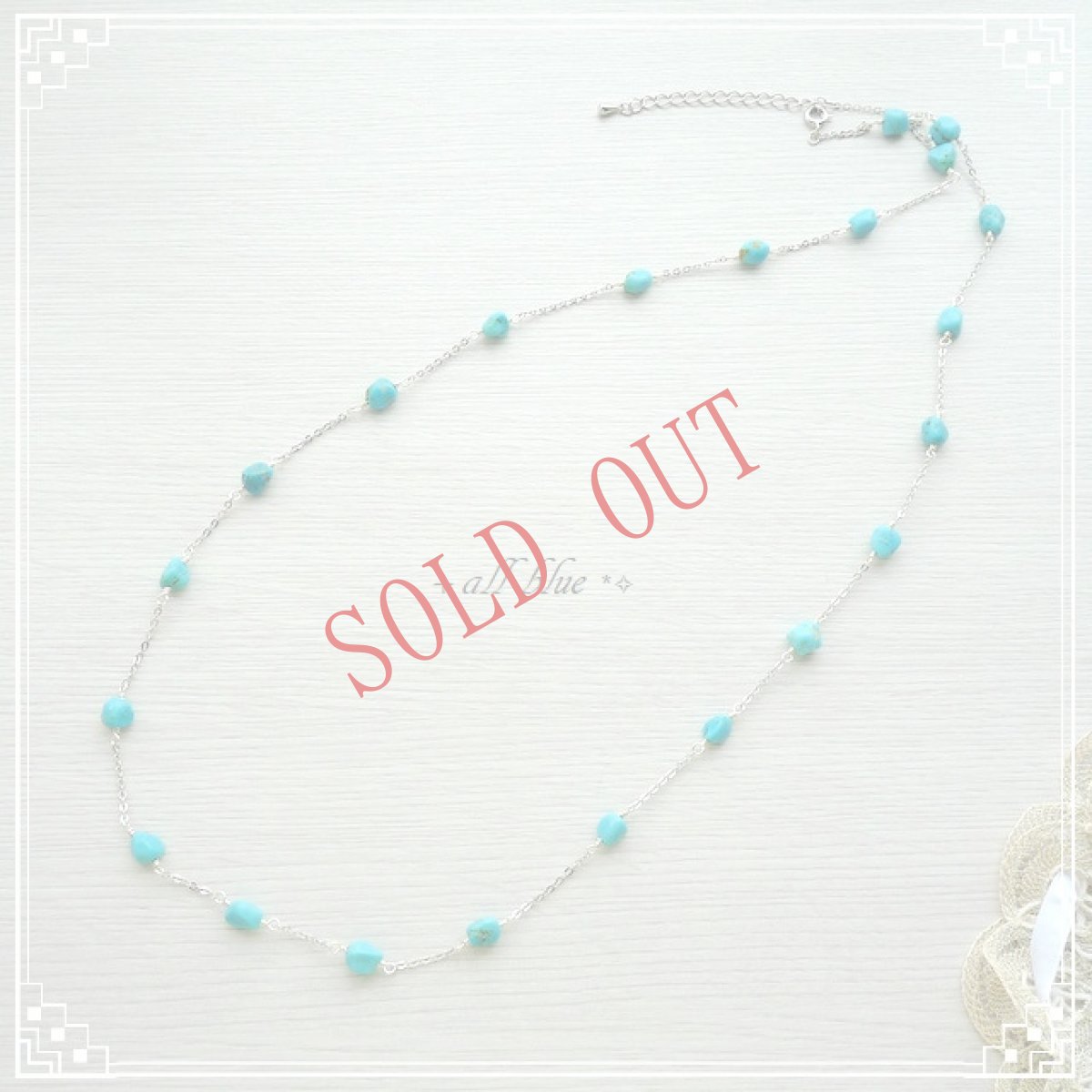 画像3: 第５チャクラ　３WAY【ありのままの自分を表現する・コミュニケーション・邪気祓い・イライラを沈める・ポジティブ・お守り】ターコイズ　タンブルカット　ステーションネックレス (3)